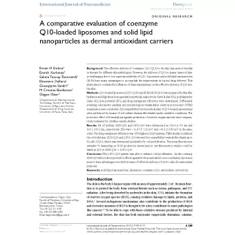 Сравнительная оценка коэнзима Q10